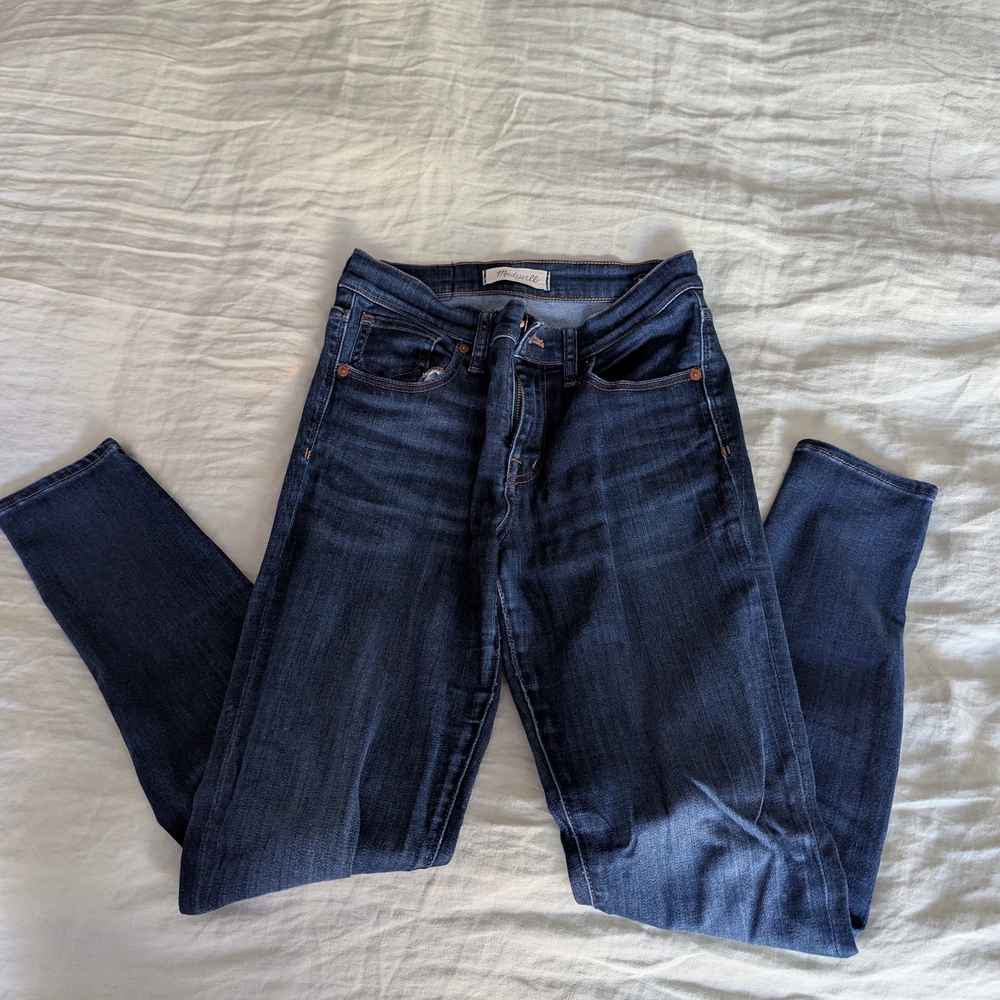 Madewell 9" High Riser Skinny Skinny Sz 26 Classic Blue Denim Jeans